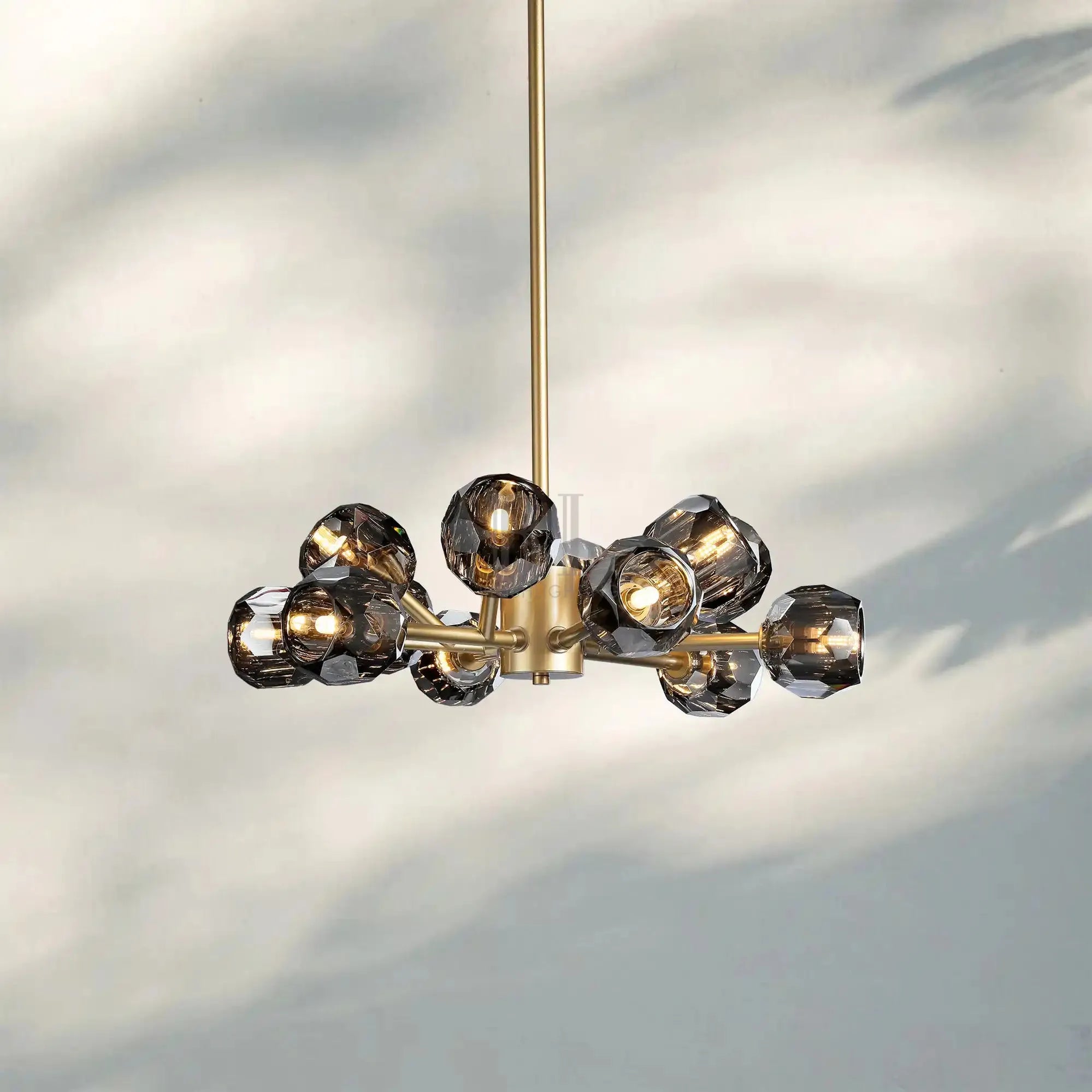 Bouble De Crystal Round Chandelier-Blushlighting