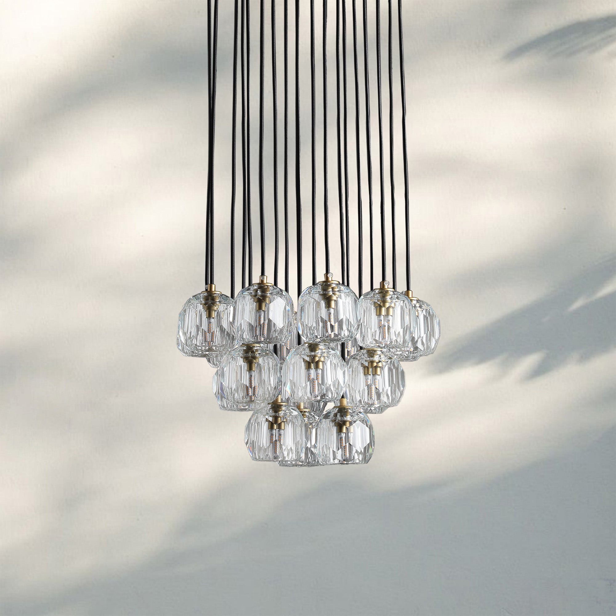 Bouble De Crystal Round Cluster Chandelier-