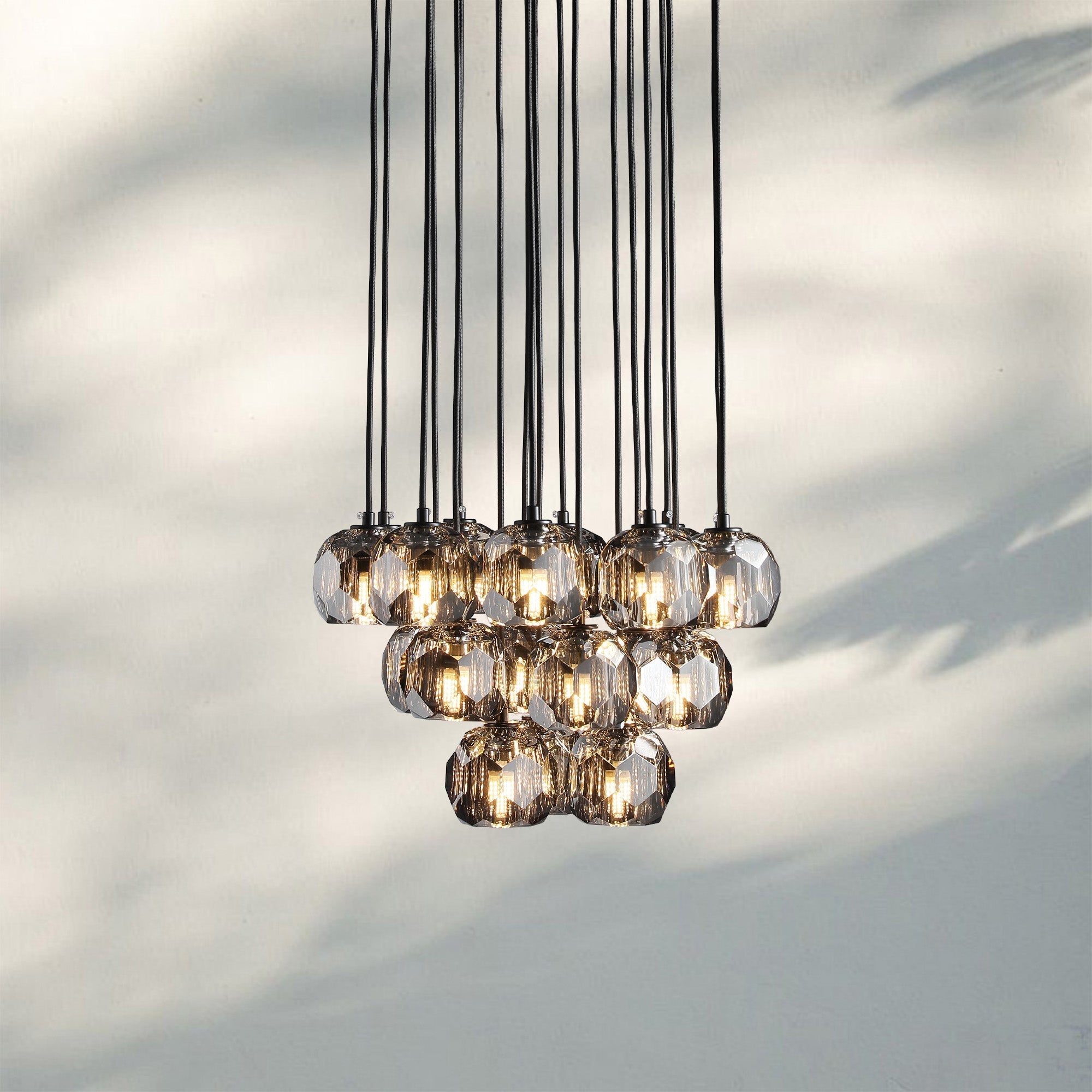Bouble De Crystal Round Cluster Chandelier-