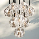 Bouble De Crystal Round Cluster Chandelier-Blushlighting