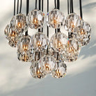 Bouble De Crystal Round Cluster Chandelier-Blushlighting