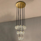 Bouble De Crystal Round Cluster Chandelier-Blushlighting