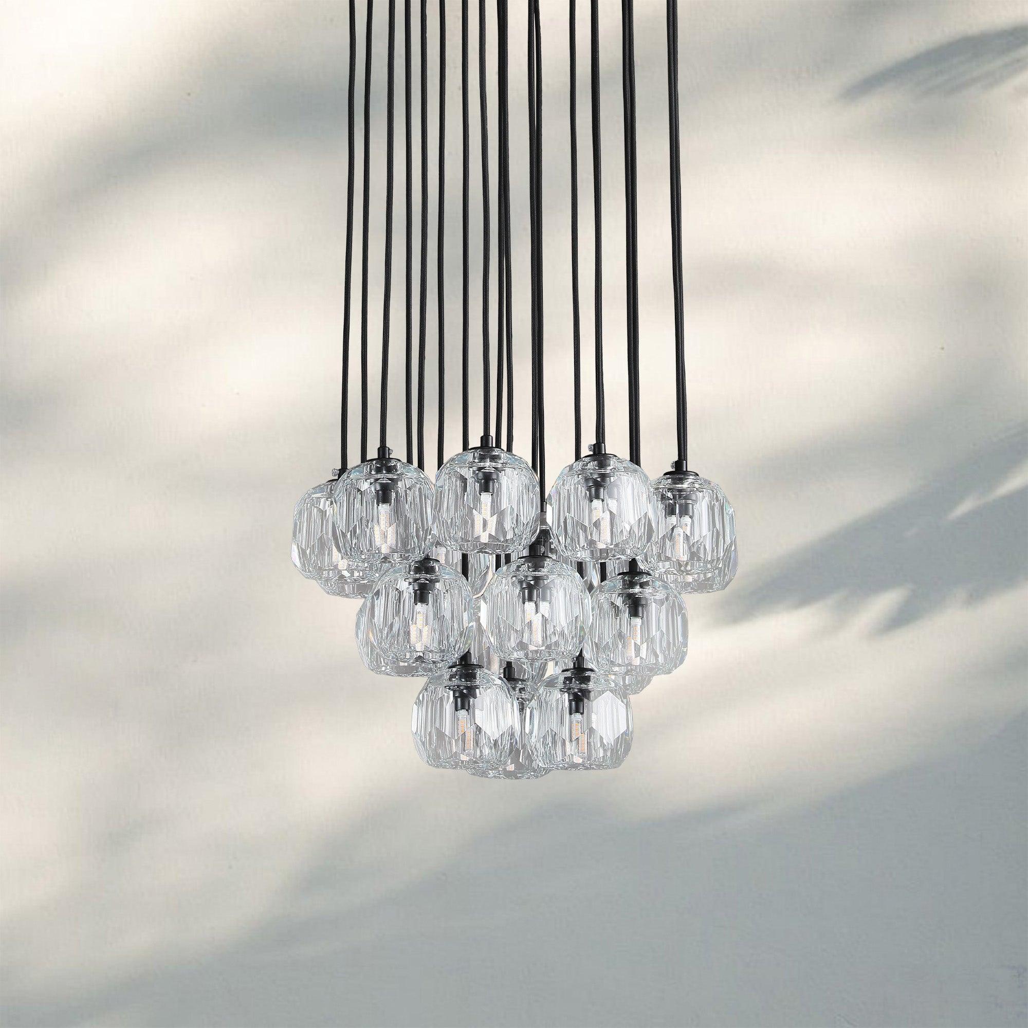 Bouble De Crystal Round Cluster Chandelier-