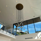 Bouble De Crystal Round Cluster Chandelier-Blushlighting