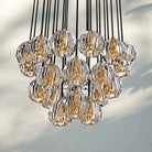 Bouble De Crystal Round Cluster Chandelier-Blushlighting