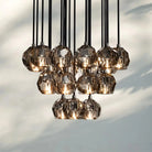 Bouble De Crystal Round Cluster Chandelier-Blushlighting