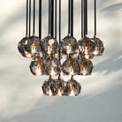 Bouble De Crystal Round Cluster Chandelier-Blushlighting
