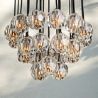 Bouble De Crystal Round Cluster Chandelier-Blushlighting