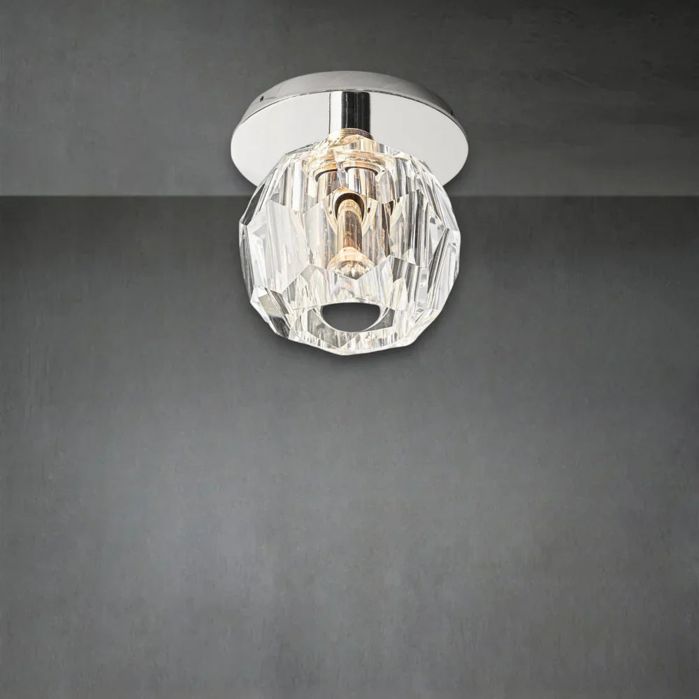 Bouble De Crystal Single Flushmount-