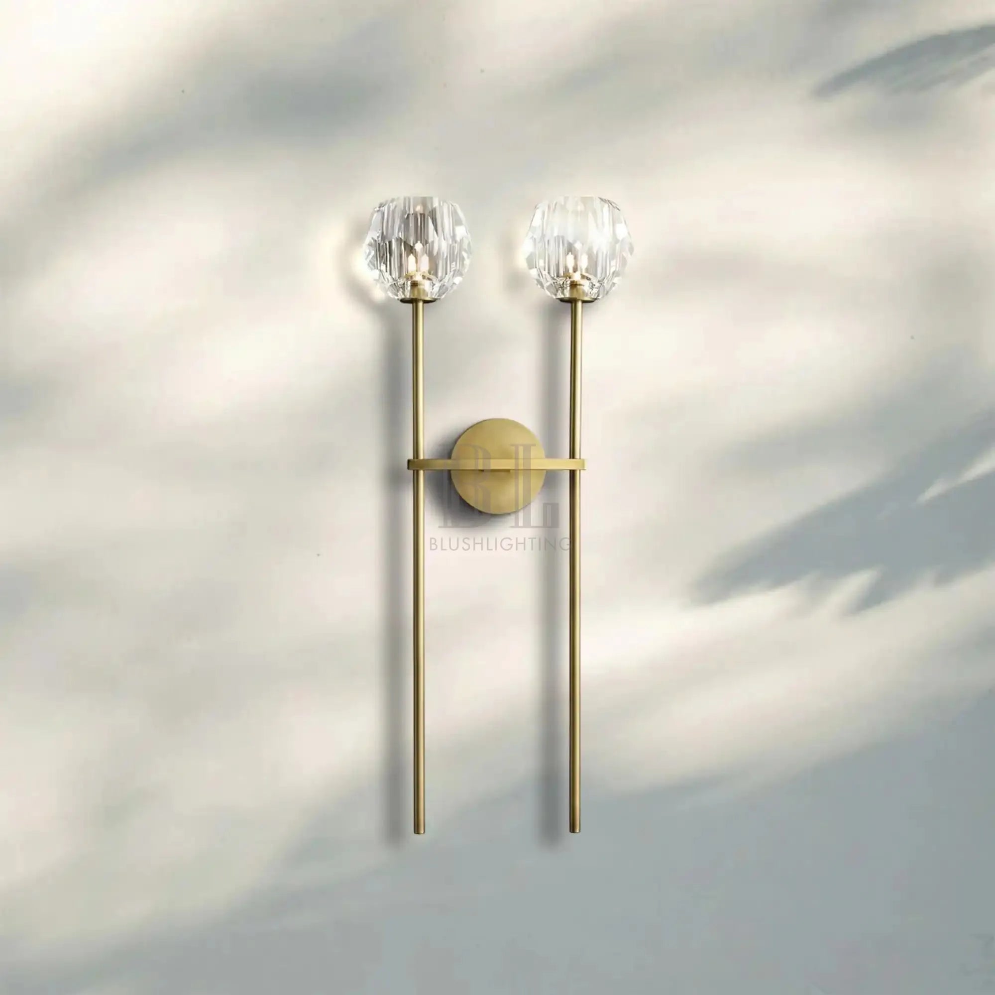 Bouble de Crystal Wall Sconce-Blushlighting