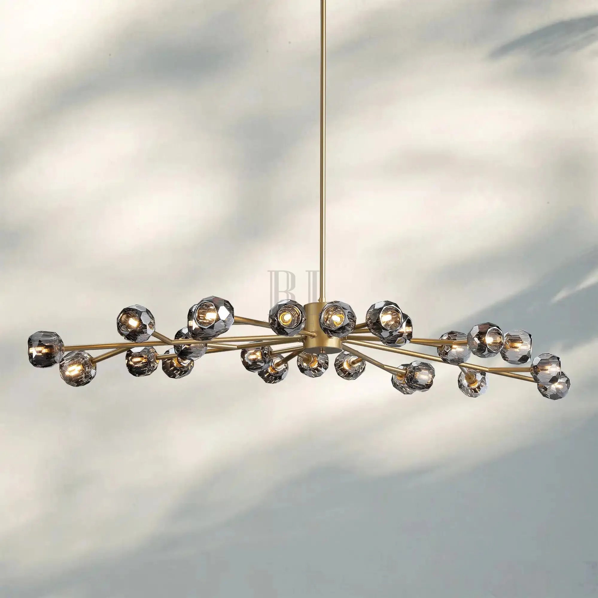 Bouble De Crystal Round Chandelier-Blushlighting