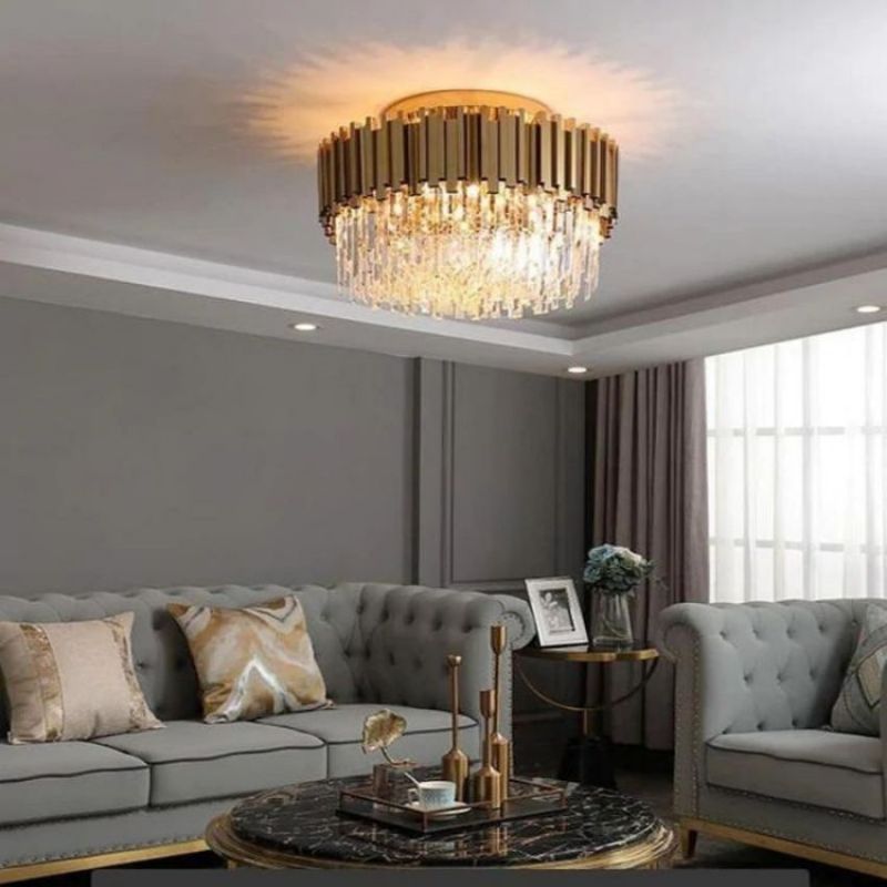 Bourbons Flush Mount Chandelier - 23.6"DBlushlighting