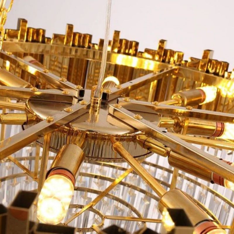 Bourbons Flush Mount Chandelier - 23.6"DBlushlighting
