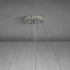 Branch Chandelier White Ceramic Ginkgo Leaf Chandeliers - L59inSilverBlushlighting