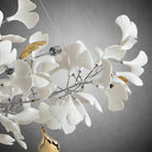 Branch Chandelier White Ceramic Ginkgo Leaf Chandeliers - L59inSilverBlushlighting