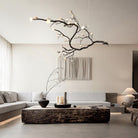 Branch Flower Chandelier - L 66.9″ x W 55.1″ x H 54.3″ / L 170cm x W 140cm x H 138cmBrass stained blackBlushlighting