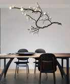 Branch Flower Chandelier - L 66.9″ x W 55.1″ x H 54.3″ / L 170cm x W 140cm x H 138cmBrass stained blackBlushlighting