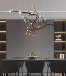 Branch Flower Chandelier - L 66.9″ x W 55.1″ x H 54.3″ / L 170cm x W 140cm x H 138cmBrass stained blackBlushlighting