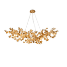 Branch Modern Leaf Linear Chandelier - 39.4" LBlushlighting
