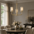Brass 3-Arm Cylinder Alabaster Pendant Light - Blushlighting