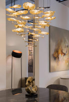 Brass Aviary Constellation Chandelier - 1 head ∅ 9.8″ x H 5.9″ / Dia 25cm x H 15cmBrass & BlackWarm LightBlushlighting