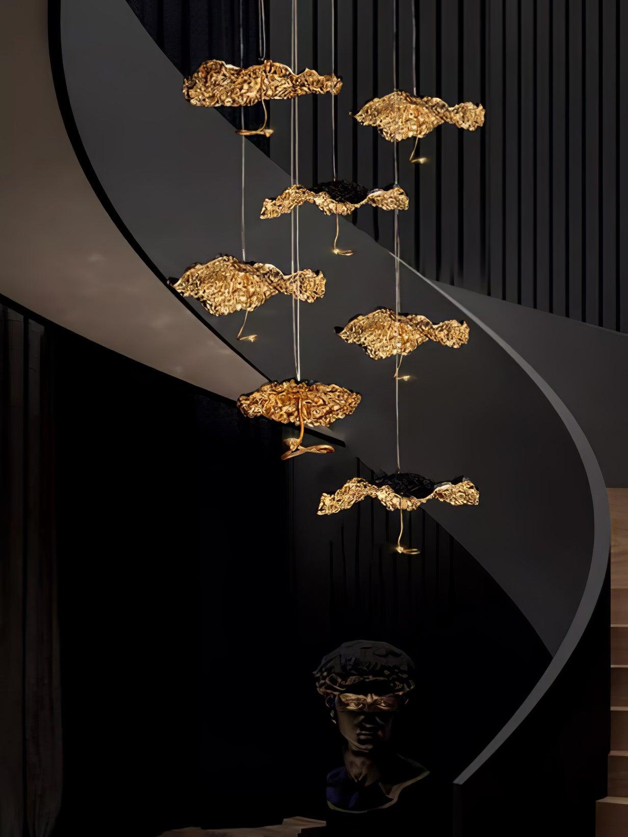 Brass Aviary Constellation Chandelier - 1 head ∅ 9.8″ x H 5.9″ / Dia 25cm x H 15cmBrass & BlackWarm LightBlushlighting