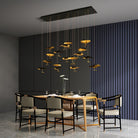 Brass Aviary Constellation Chandelier - 1 head ∅ 9.8″ x H 5.9″ / Dia 25cm x H 15cmBrass & BlackWarm LightBlushlighting