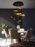 Brass Aviary Constellation Chandelier - 1 head ∅ 9.8″ x H 5.9″ / Dia 25cm x H 15cmBrass & BlackWarm LightBlushlighting