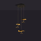 Brass Aviary Constellation Chandelier - 3 heads ∅ 20.5″ x H 59.1″ / Dia 52cm x H 150cmBrass & BlackWarm LightBlushlighting