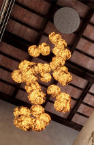 Brass Aviary Constellation Chandelier - 1 head ∅ 9.8″ x H 5.9″ / Dia 25cm x H 15cmBrass & BlackWarm LightBlushlighting