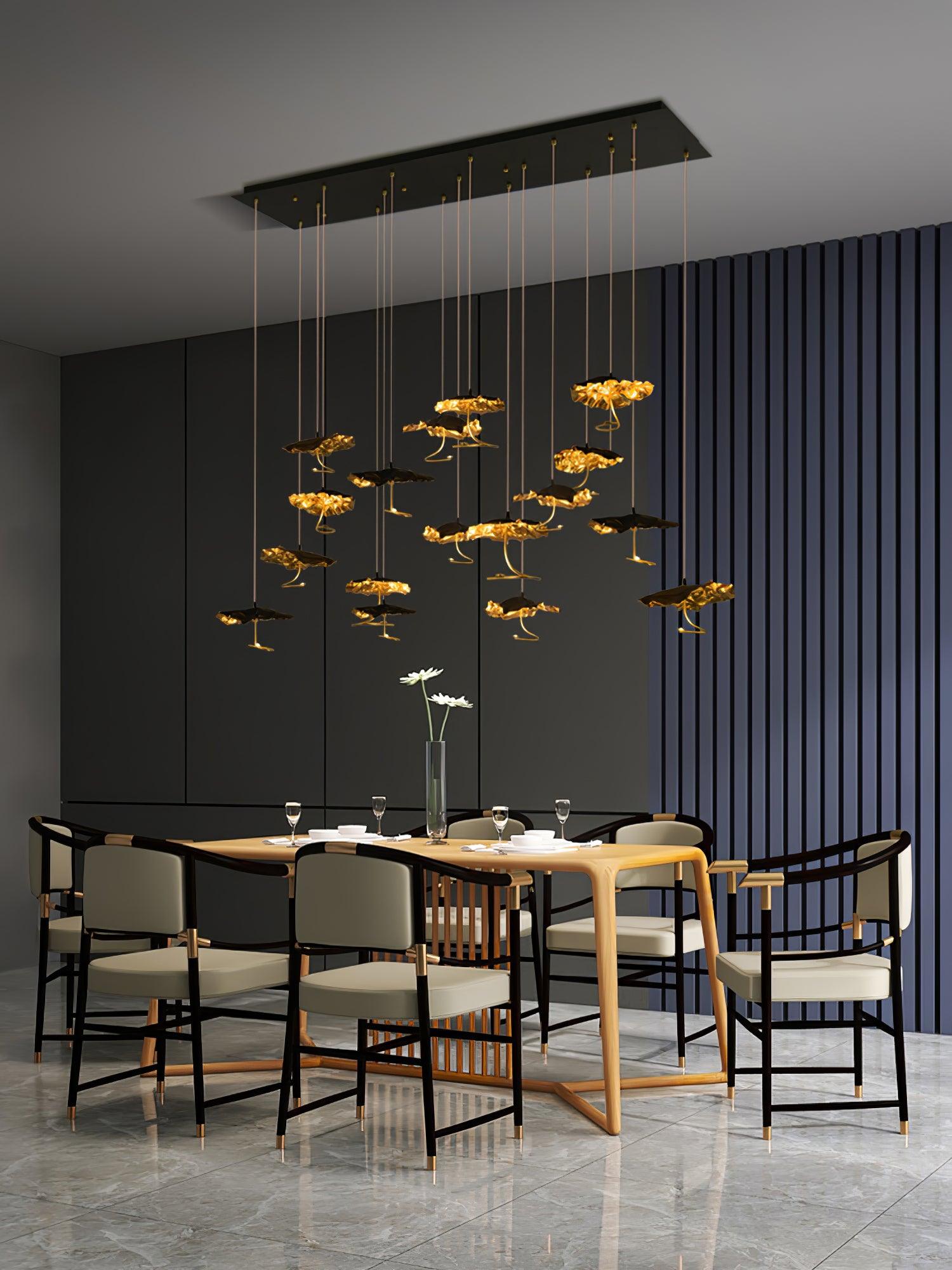 Brass Aviary Constellation Chandelier - 1 head ∅ 9.8″ x H 5.9″ / Dia 25cm x H 15cmBrass & BlackWarm LightBlushlighting