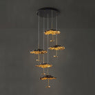 Brass Aviary Constellation Chandelier - 1 head ∅ 9.8″ x H 5.9″ / Dia 25cm x H 15cmBrass & BlackWarm LightBlushlighting