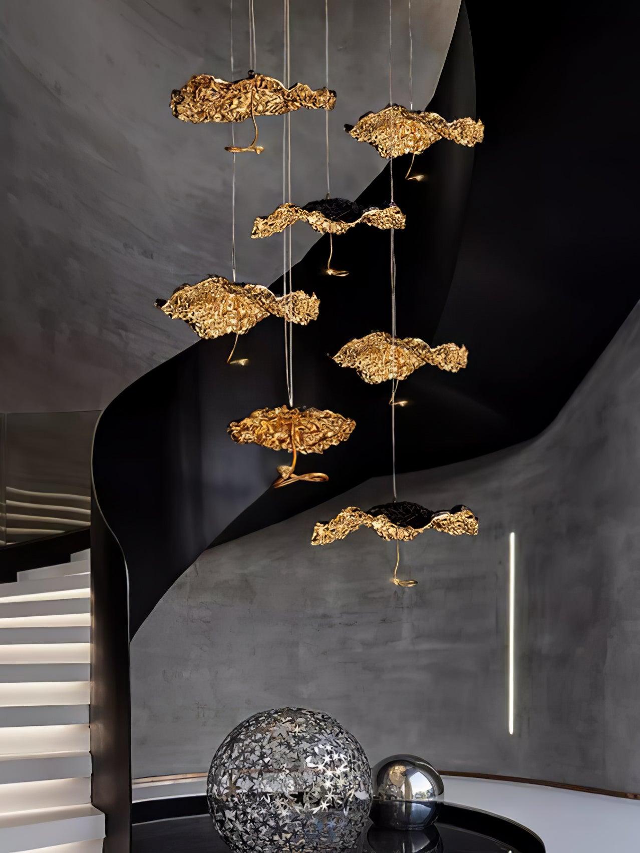 Brass Aviary Constellation Chandelier - 1 head ∅ 9.8″ x H 5.9″ / Dia 25cm x H 15cmBrass & BlackWarm LightBlushlighting