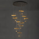 Brass Aviary Constellation Chandelier - 1 head ∅ 9.8″ x H 5.9″ / Dia 25cm x H 15cmBrass & BlackWarm LightBlushlighting