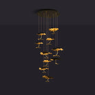 Brass Aviary Constellation Chandelier - 10 heads ∅ 31.5″ x H 98.4″ / Dia 80cm x H 250cmBrass & BlackWarm LightBlushlighting