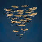 Brass Aviary Constellation Chandelier - 1 head ∅ 9.8″ x H 5.9″ / Dia 25cm x H 15cmBrass & BlackWarm LightBlushlighting