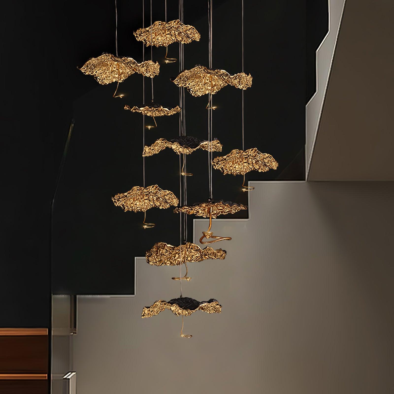 Brass Aviary Constellation Chandelier - 1 head ∅ 9.8″ x H 5.9″ / Dia 25cm x H 15cmBrass & BlackWarm LightBlushlighting