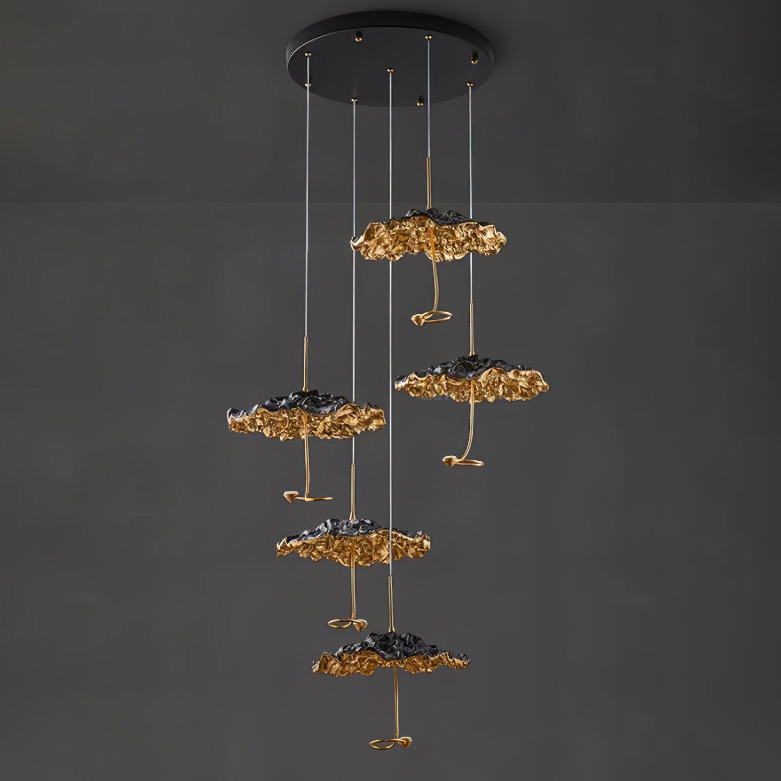 Brass Aviary Constellation Chandelier - 1 head ∅ 9.8″ x H 5.9″ / Dia 25cm x H 15cmBrass & BlackWarm LightBlushlighting