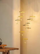 Brass Aviary Constellation Chandelier - 1 head ∅ 9.8″ x H 5.9″ / Dia 25cm x H 15cmBrass & BlackWarm LightBlushlighting