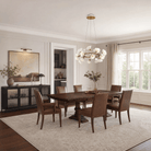 Brass Ceramic Chandelier - Blushlighting