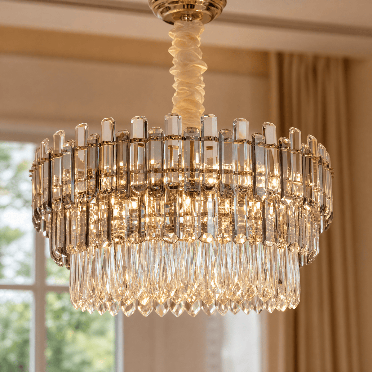 Brass Chandelier - D1000*H360mm/28LBlushlighting