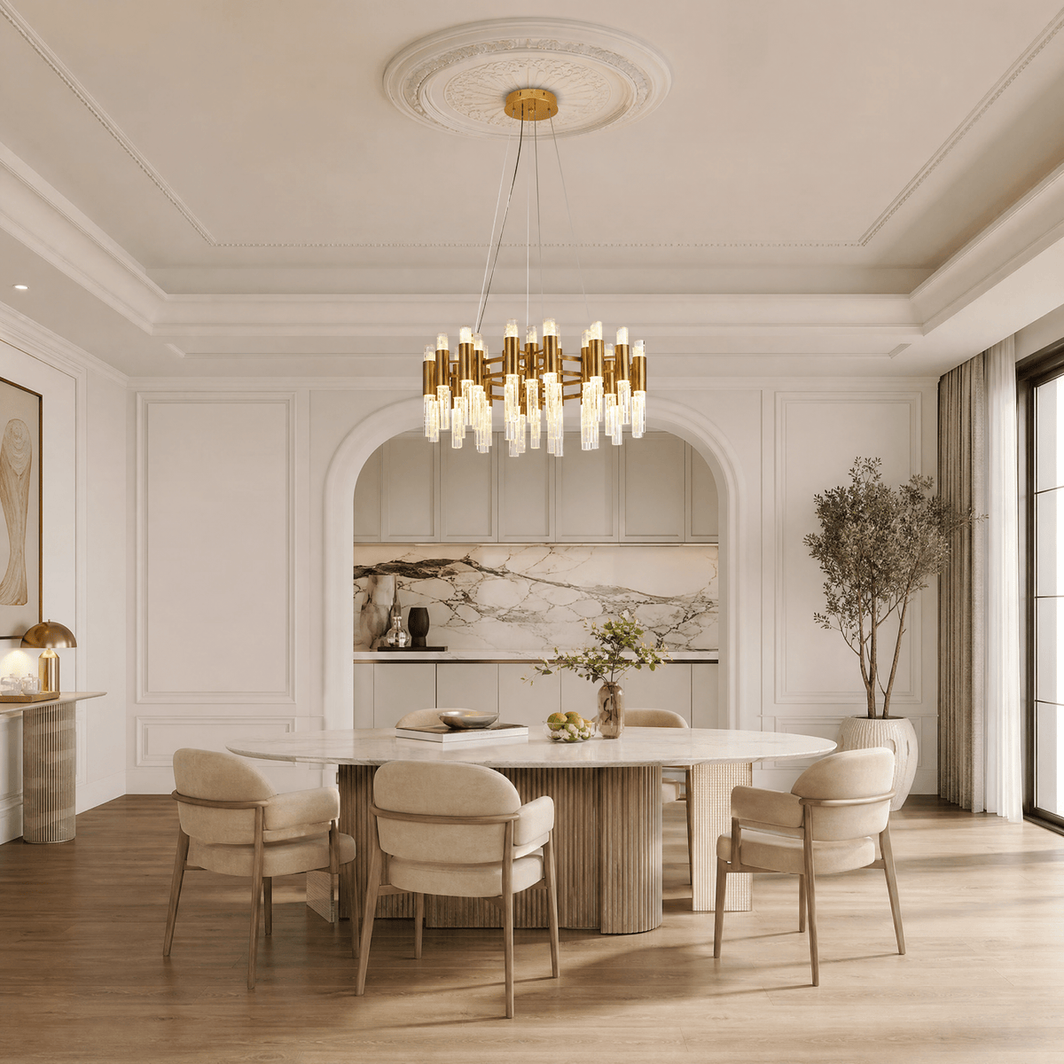 Brass Chandelier - Blushlighting