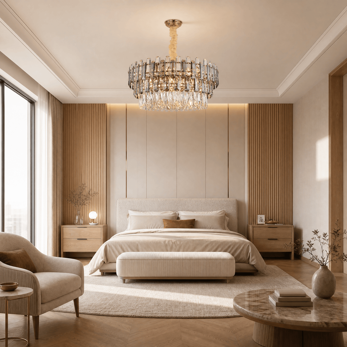 Brass Chandelier - D1000*H360mm/28LBlushlighting