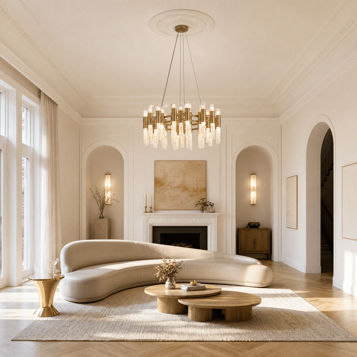 Brass Chandelier - Blushlighting