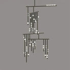 Brass Drop System Chandelier - 59 heads L 120cm x W 110cm x H 340cm / L 47.2" x W 43.3" x H 133.9"BlackBlushlighting