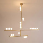 Brass Drop System Chandelier - 76 heads L 220cm x W 180cm x H 400cm / L 86.6" x W 70.9" x H 157.5"BlackBlushlighting