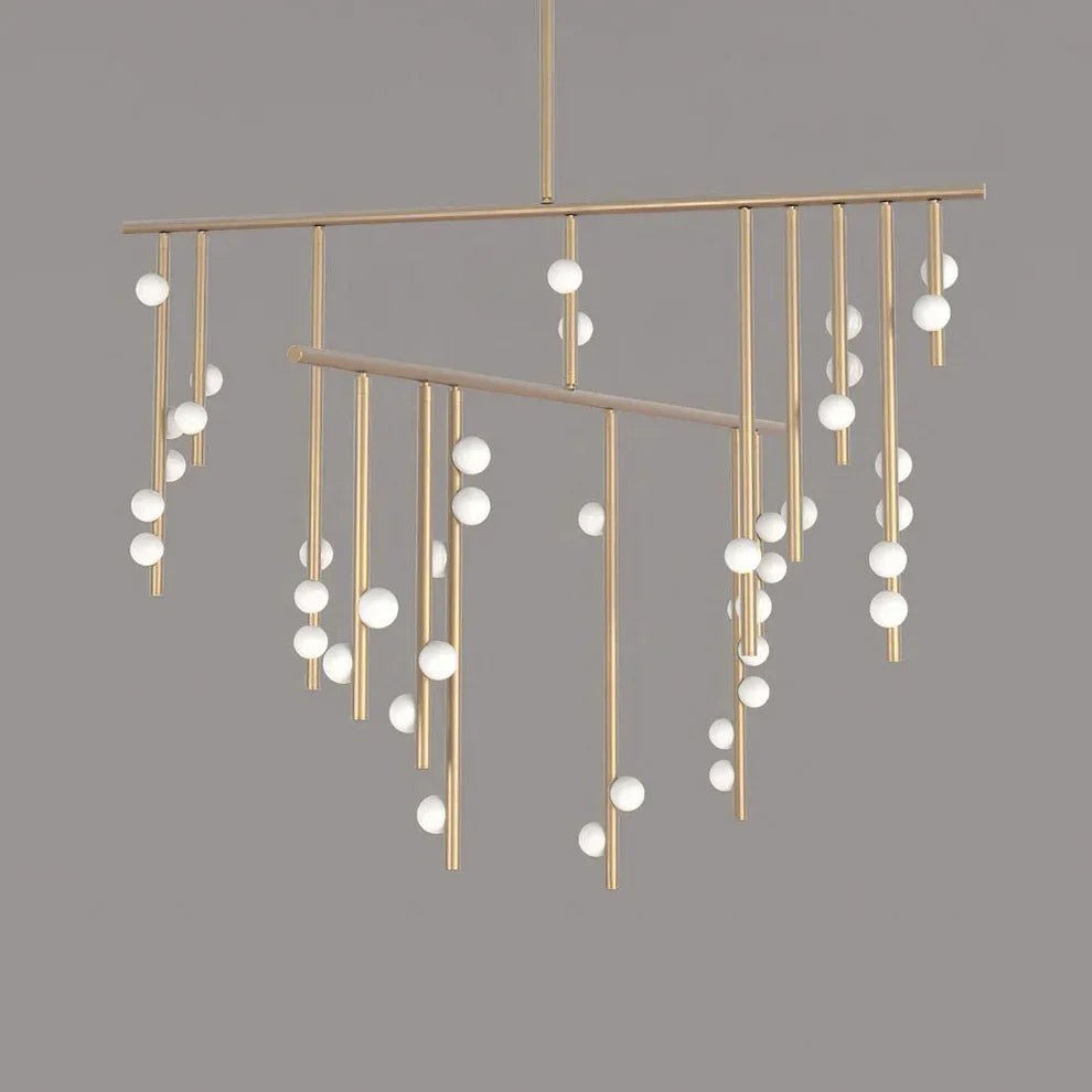 Brass Drop System Chandelier - 42 heads L 120cm x W 110cm x H 98.5cm / L 47.2" x W 43.3" x H 38.8"BrassBlushlighting