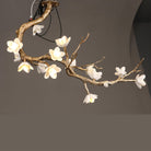 Brass Flower Branch Chandelier - L 31.5″ x W 19.7″ x H 25.6″ / L 80cm x W 50cm x H 65cmBrassBlushlighting