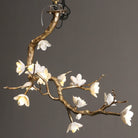 Brass Flower Branch Chandelier - L 31.5″ x W 19.7″ x H 25.6″ / L 80cm x W 50cm x H 65cmBrassBlushlighting