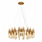 Brass Halo Chandelier - Blushlighting